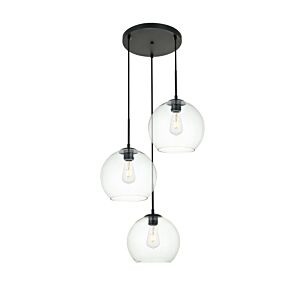 BAXTER 3-Light Pendant in Black