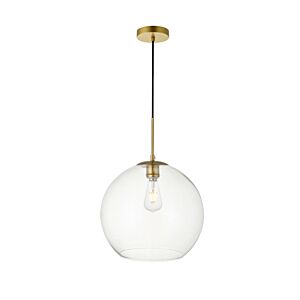 BAXTER 1-Light Pendant in Brass