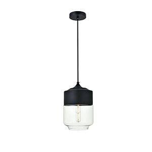 ASHWELL 1-Light Pendant in Black