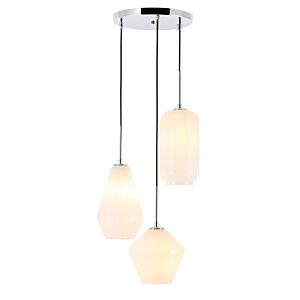 Gene 3-Light Pendant in Chrome