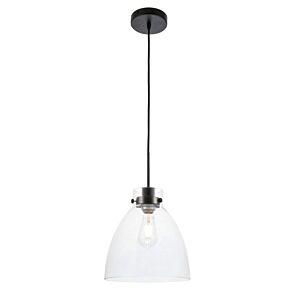 Frey 1-Light Pendant in Black