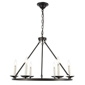 Maine 6-Light Chandelier in Black