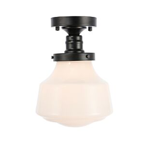 Lyle 1-Light Flush Mount in Black