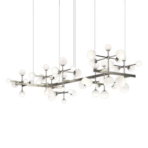 Nebula LED Pendant in Satin Nickel by Sonneman