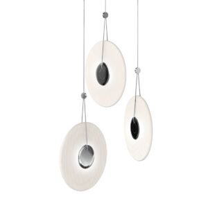 Meclisse 3-Light LED Pendant in Polished Chrome