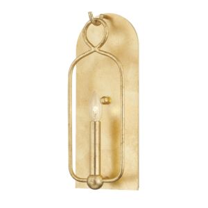 Mallory One Light Wall Sconce in Gold Leaf by Mitzi