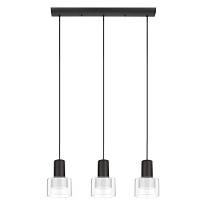 Molineros LED Linear Pendant in Black by Eglo USA