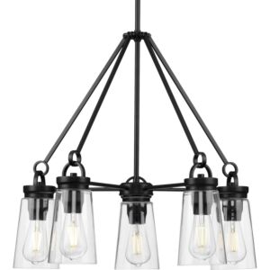 Stockbrace 5-Light Chandelier in Matte Black