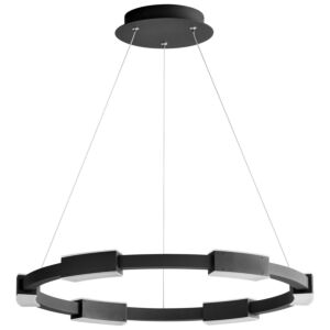 Dieter LED Pendant in Black by Oxygen Lighting