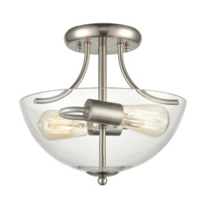 Astoria  Semi Flush Mount in Brushed Nickel by ELK Home