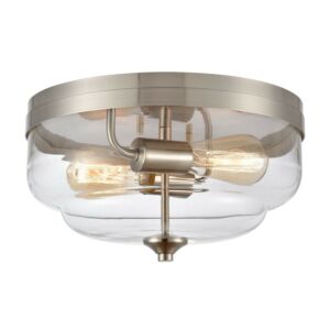 Calistoga  Flush Mount in Brushed Nickel by ELK Home