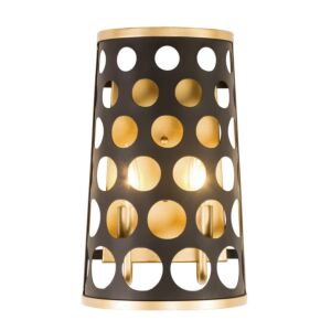 Bailey Two Light Wall Sconce in Matte BlackFrench Gold by Varaluz