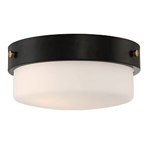 Craftmade Oak Street 2-Light Ceiling Light in Flat Black