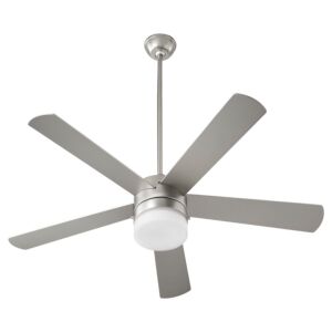 Maxwell 2-Light 52" Hanging Ceiling Fan in Satin Nickel