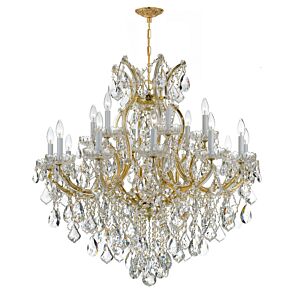 Maria Theresa 19 Light Chandelier in Gold by Crystorama