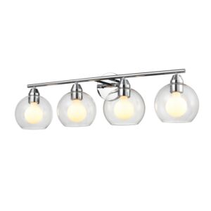 Andromeda 4-Light Bathroom Vanity Light in Chrome