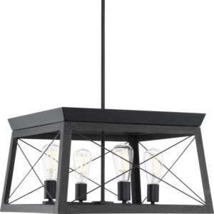 Briarwood 4-Light Chandelier in Textured Black