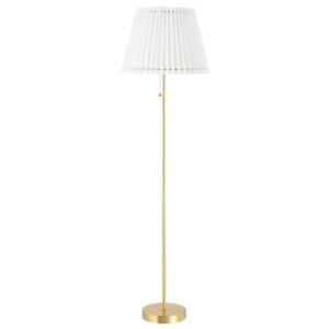 Demi LED Floor Lamp in Aged Brass by Mitzi