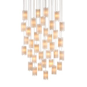 Escenia 36 Light Pendant in Frosted White by Currey and Company