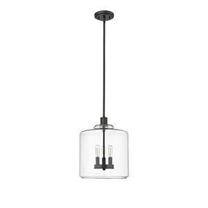 Asheville 3-Light Pendant in Matte Black