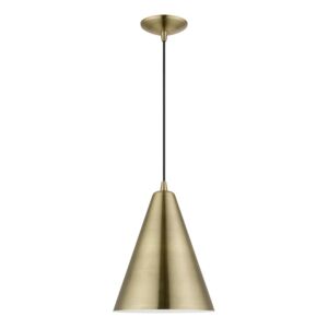 Dulce 1-Light Pendant in Antique Brass