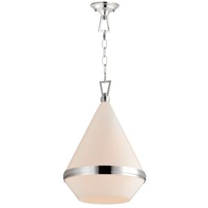 Giza One Light Pendant in Polished Nickel by Maxim