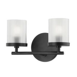 Ryan Two Light Bath and Vanity in Soft Black by Mitzi