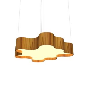 Organic LED Pendant in Teak