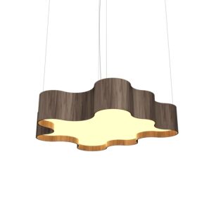 Organic LED Pendant in American Walnut