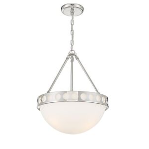 Kirby 3-Light Chandelier in Polished Nickel