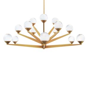 Double Bubble LED Chandelier in Aged Brass by Modern Forms