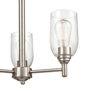 Arlett  Chandelier in Brushed Nickel by Millennium