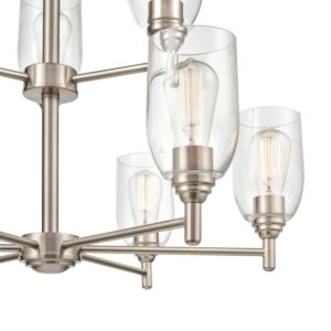 Arlett  Chandelier in Brushed Nickel by Millennium