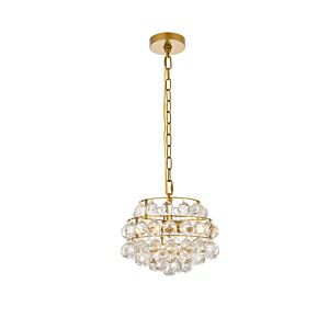 Savannah 3-Light Pendant in Brass