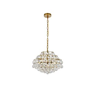 Savannah 5-Light Pendant in Brass