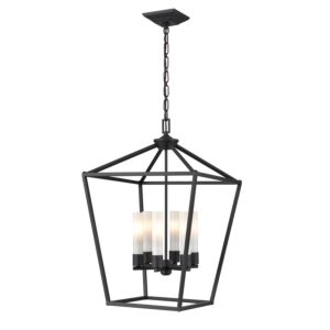 DVI Lundy'S Lane Outdoor 6-Light Pendant in Black