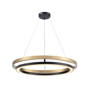 Cybele CCT LED Foyer Pendant in Ebony and Ironwood