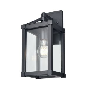 Nipigon Outdoor 1-Light Wall Sconce in Black