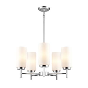 DVI Manitou 5-Light Chandelier in Chrome