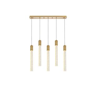 Weston 5-Light Pendant in Satin Gold