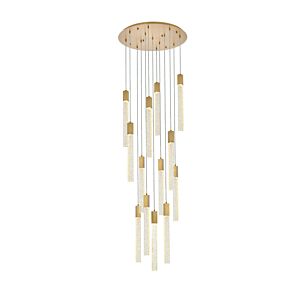 Weston 13-Light Pendant in Satin Gold