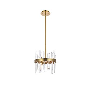 Serena 6-Light Pendant in Satin Gold