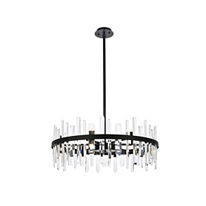 Serena 16-Light Chandelier in Black