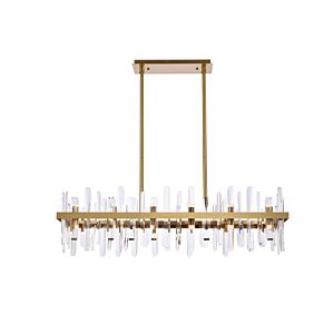 Serena 24-Light Chandelier in Satin Gold