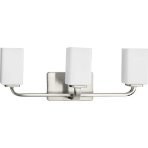 Cowan 3-Light Bathroom Vanity Light Vanity in Brushed Nickel