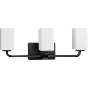 Cowan 3-Light Bathroom Vanity Light Vanity in Matte Black