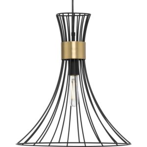 Lorin 1-Light Pendant in Matte Black