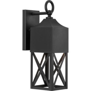 Birkdale 1-Light Outdoor Wall Lantern in Black