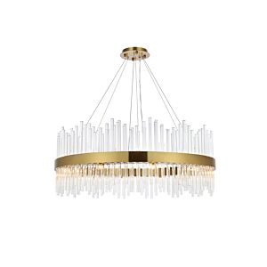 Dallas 20-Light Pendant in Satin Gold