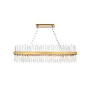 Dallas 28 Light Chandelier in Satin Gold by Elegant Lighting